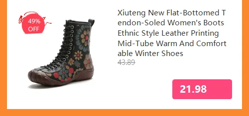 Xiuteng Women's Winter Boots 2022 Genuine Leather Boots Women's Winter Boots Female Shoe Boots On Flat Sole Botas Mujer