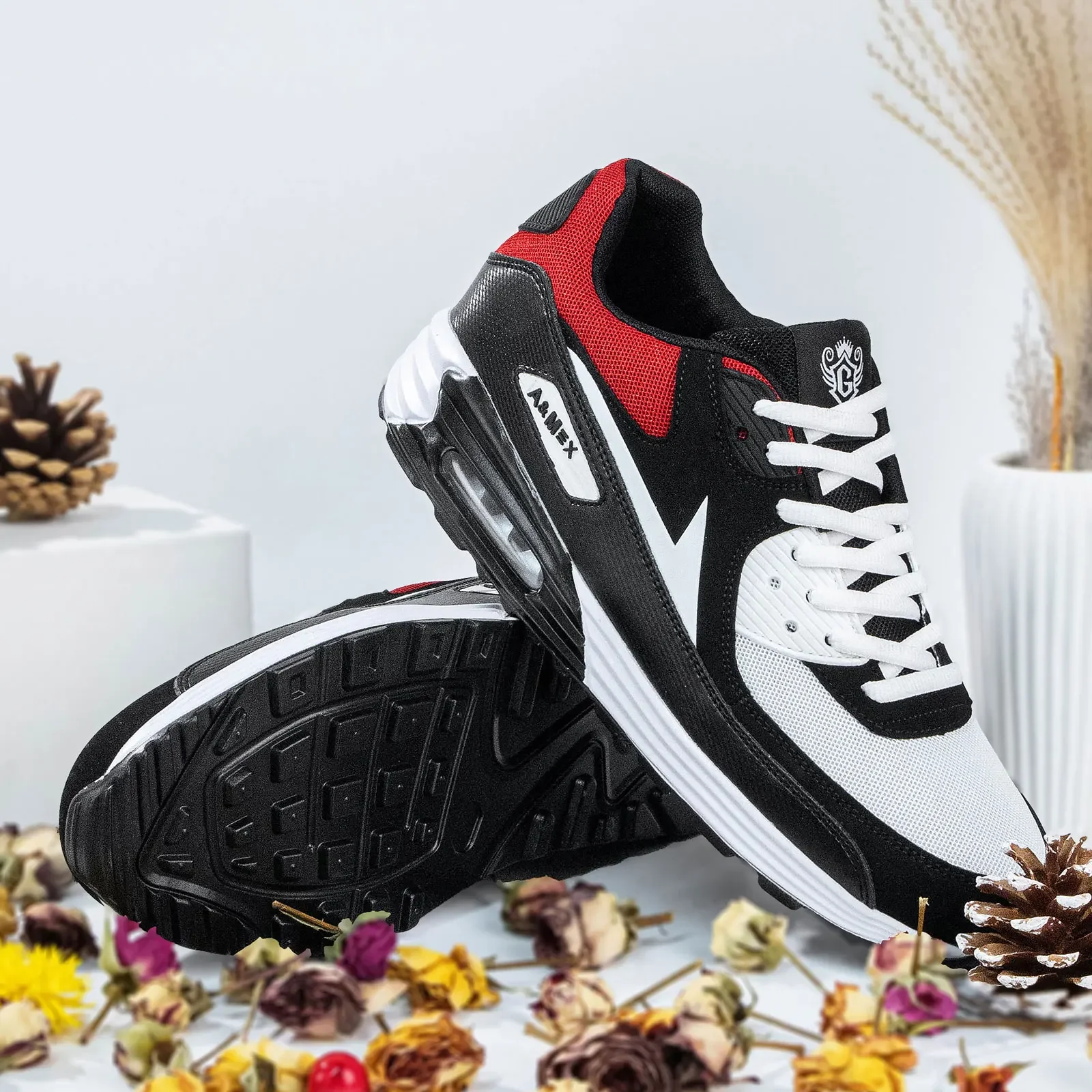 Men's Running Shoes Breathable Air Cushion Sneakers Athletics Sport Trainer Tennis Basketball Shoes