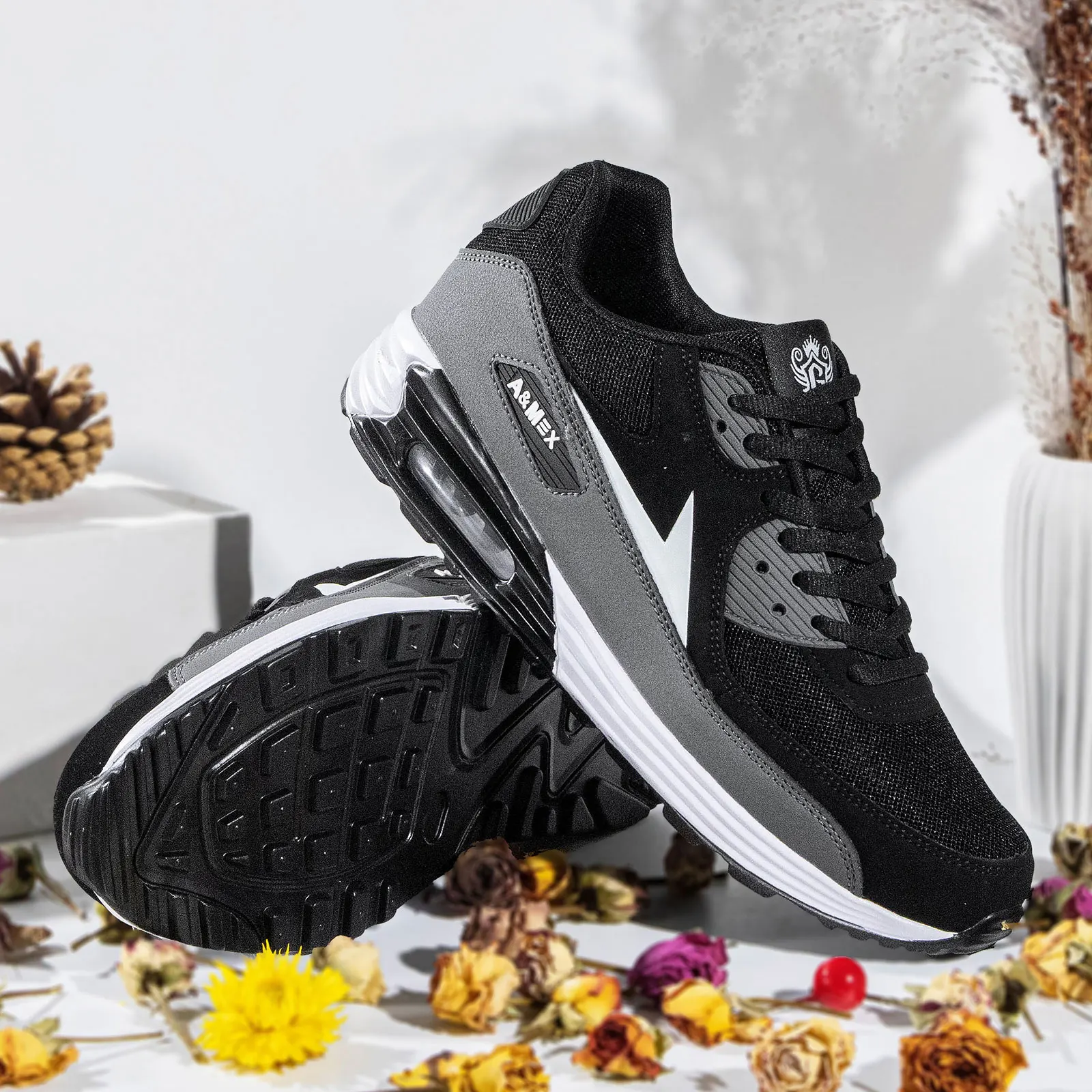 Men's Running Shoes Breathable Air Cushion Sneakers Athletics Sport Trainer Tennis Basketball Shoes