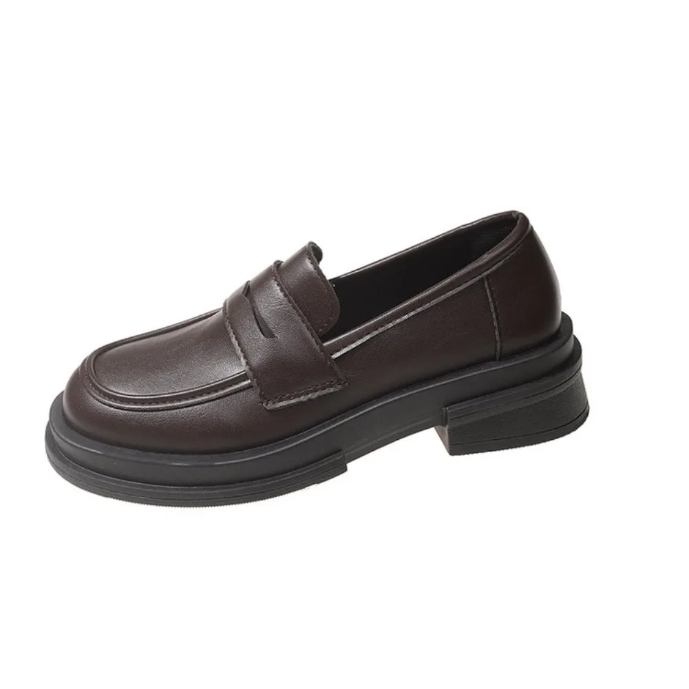 2026 New Japanese Style College Student Shoes Cosplay Lolita Shoes for Women/Girl Fashion Black/Coffee Uniform Platform Shoes