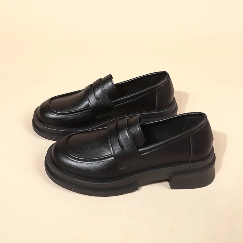 2026 New Japanese Style College Student Shoes Cosplay Lolita Shoes for Women/Girl Fashion Black/Coffee Uniform Platform Shoes