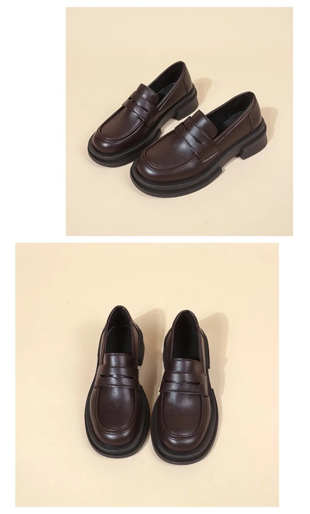 2026 New Japanese Style College Student Shoes Cosplay Lolita Shoes for Women/Girl Fashion Black/Coffee Uniform Platform Shoes