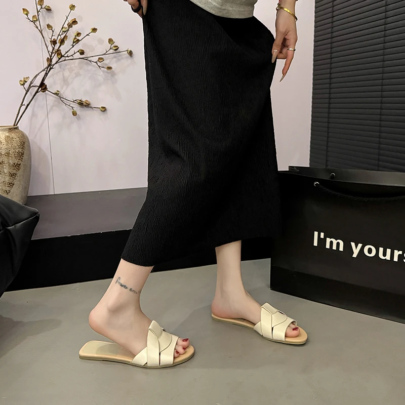 New Summer Designer Women'S Solid Color Fashion Slippers Zapatos De Mujer Women'S Shoes Slippers Women Slippers Women Shoes