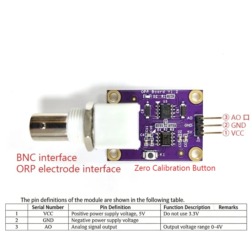 ORP Redox Potentiometer, Modular Redox Sensor, Water Quality Testing for Arduino