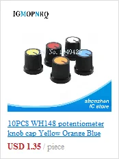 100pcs WH148 B1K B2K B5K B10K B20K B50K B100K B500K 3Pin 15mm Shaft Amplifier Dual Stereo Potentiometer 1K 2K 5K 10K 50K 100K