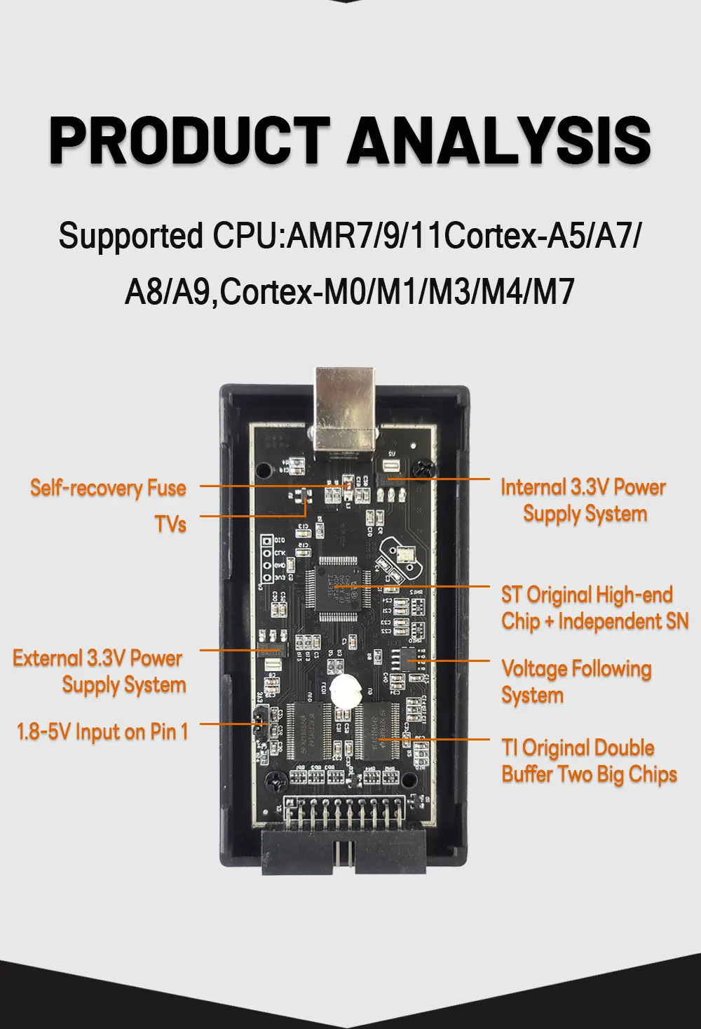 High Speed Emulator for J-Link V9 JLink USB JTAG Debugger Emulator for J-Link V11 V11P STM32F103C8T6 STM MCU V11