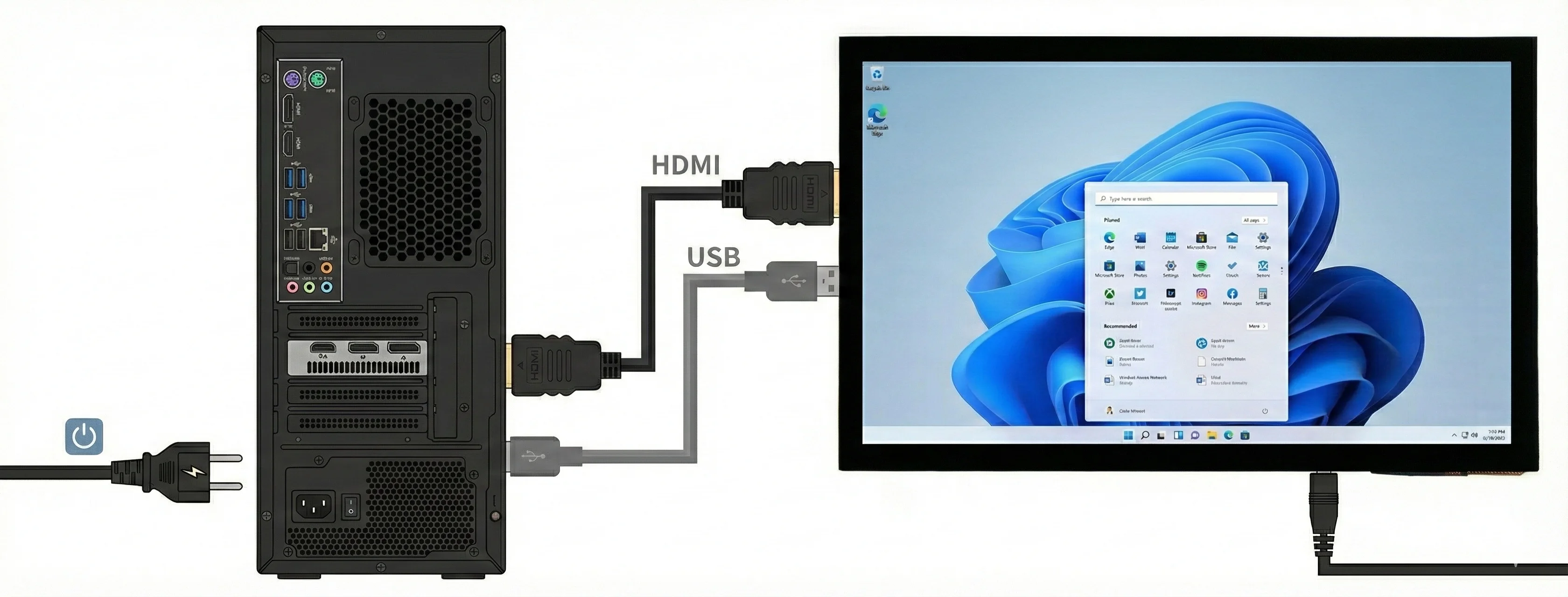 Raspberry Pi Display 4 Inch 720X720 MIPI DSI TFT LCD Touch Screen with HD-MI Driver Board