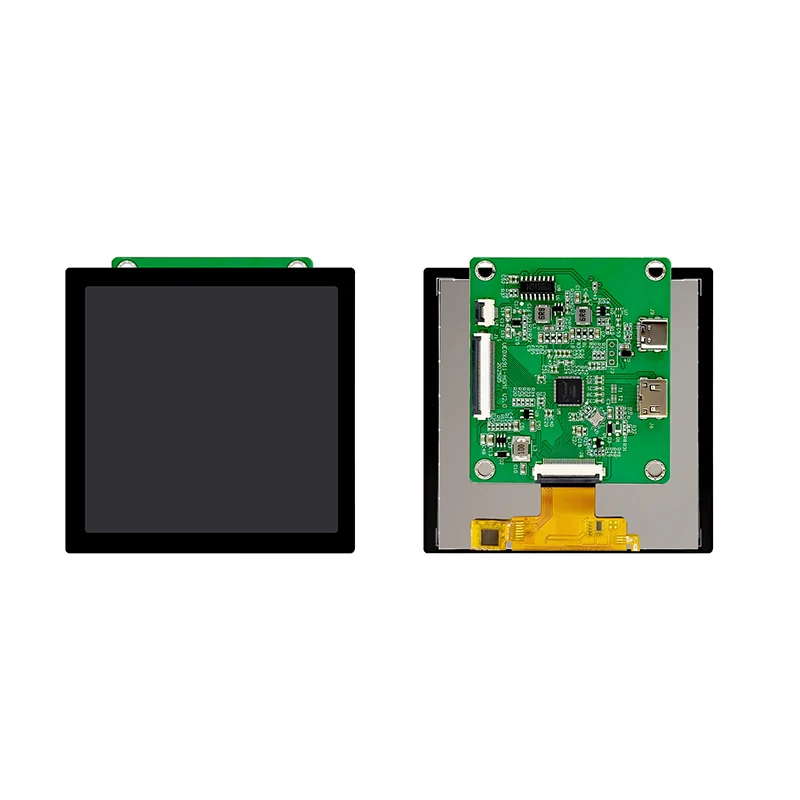 Raspberry Pi Display 4 Inch 720X720 MIPI DSI TFT LCD Touch Screen with HD-MI Driver Board
