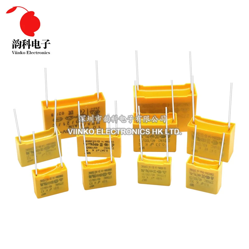 135pcs Polypropylene Film X2 Safety Capacitor Assorted Kit 275VAC 14Values 102K-105K 1NF-1UF Sample Set
