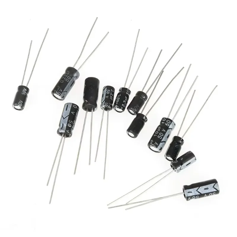 1000pcs 36 Kinds 0.1uF -1000uF Aluminum Capacitors 16-50V Electrolytic Capacitor Assortment Box Kit