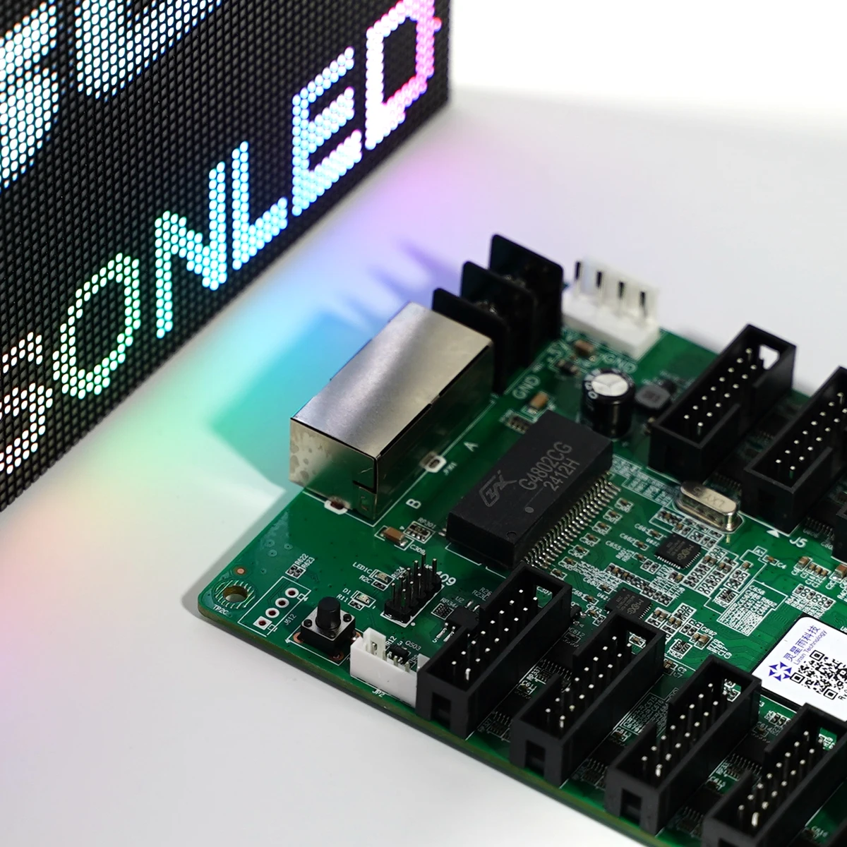 Linsn RV908M32 Receiving Card Video Wall Controller LED Display Screen RGB Matrix HBU75 Full Color Module Control
