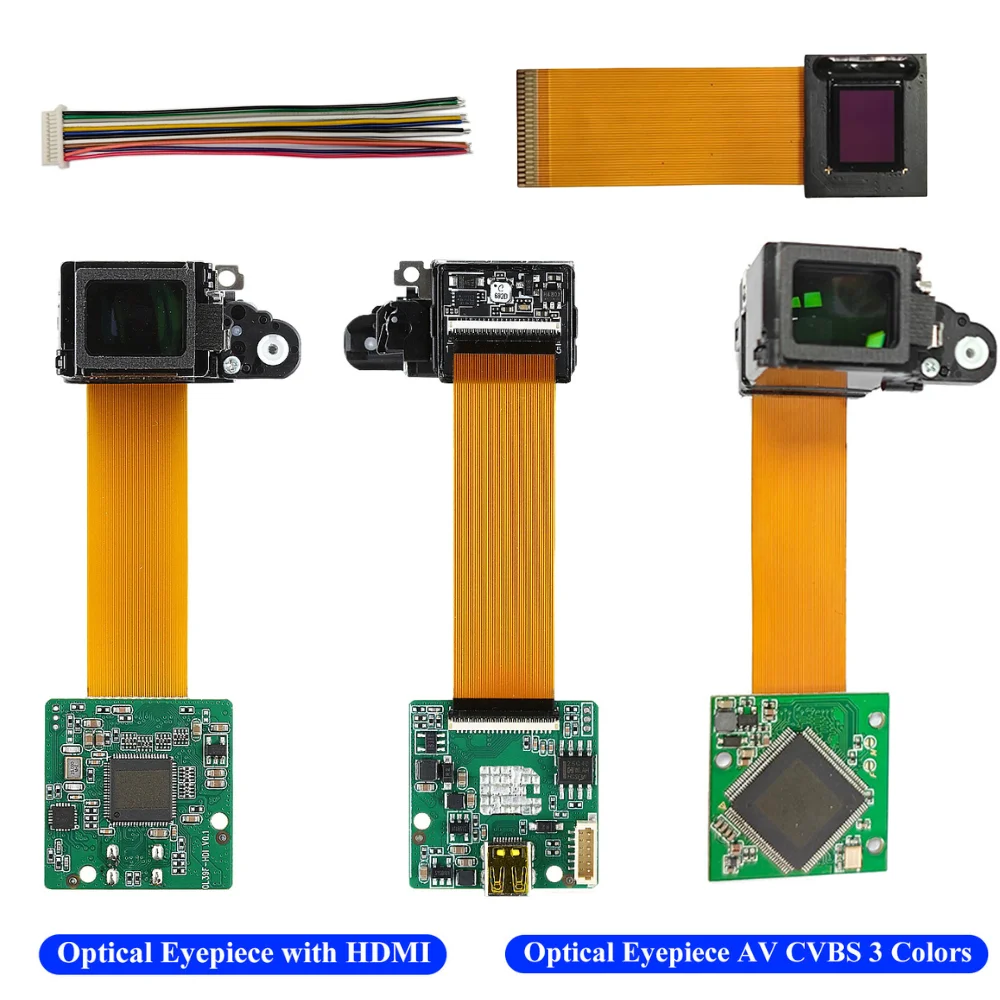 0.39 Inch OLED Display Viewfinder 1024*768 Night Vision HDMI AV VGA Input EVF Monocular Microdisplay Module for Thermal Imaging