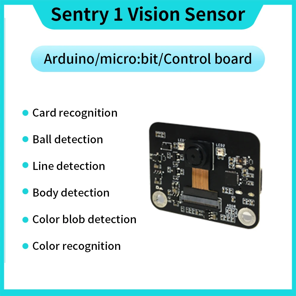 Keyestudio Sentry1&2 Vision Sensor for Arduino /Micro;Bit/Raspberry Pi Wide Aperture Camera Support Smart Connector Type-c