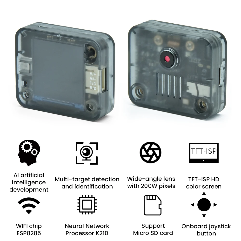 Keyestudio Sentry1&2 Vision Sensor for Arduino /Micro;Bit/Raspberry Pi Wide Aperture Camera Support Smart Connector Type-c