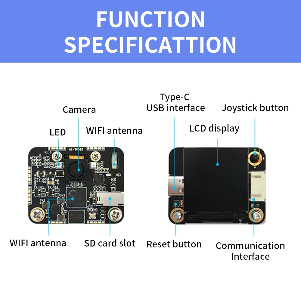 Keyestudio Sentry1&2 Vision Sensor for Arduino /Micro;Bit/Raspberry Pi Wide Aperture Camera Support Smart Connector Type-c