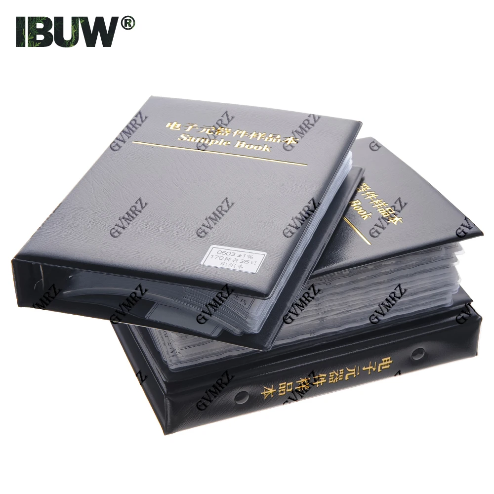 Resistor Kit SMD Book Resistor Assortment Kit 0201 0402 0603 0805 1206 1% FR-07 170 Values 0R-10M Smd DIY Sample Book