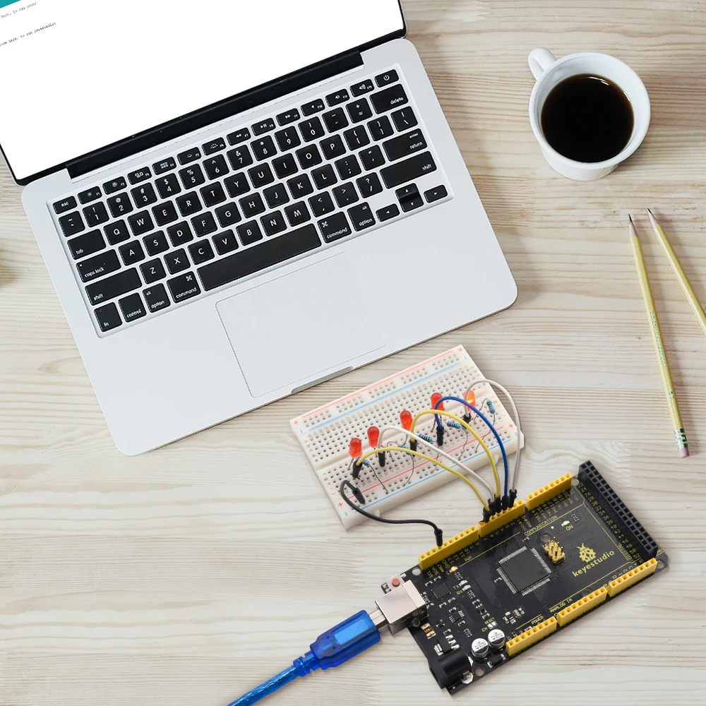 Keyestudio 2560MEGA WiFi /Plus/ Pro / Development Board+USB Cable Compatible for Arduino MEGA2560 R3 Microcontroller Boards
