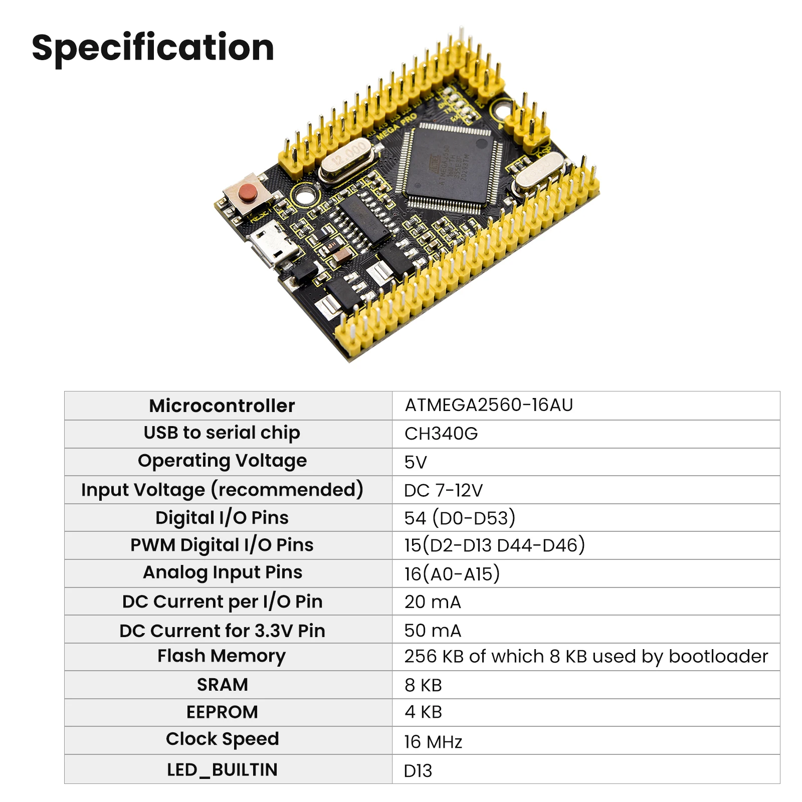 Keyestudio 2560MEGA WiFi /Plus/ Pro / Development Board+USB Cable Compatible for Arduino MEGA2560 R3 Microcontroller Boards