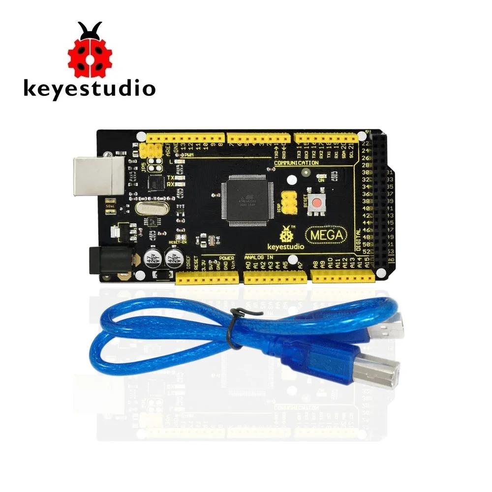 Keyestudio 2560MEGA WiFi /Plus/ Pro / Development Board+USB Cable Compatible for Arduino MEGA2560 R3 Microcontroller Boards