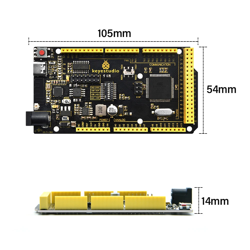 Keyestudio 2560MEGA WiFi /Plus/ Pro / Development Board+USB Cable Compatible for Arduino MEGA2560 R3 Microcontroller Boards