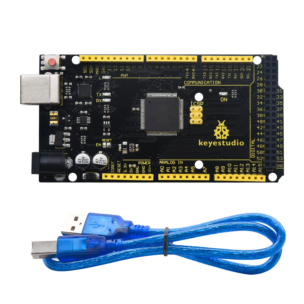 Keyestudio 2560MEGA WiFi /Plus/ Pro / Development Board+USB Cable Compatible for Arduino MEGA2560 R3 Microcontroller Boards