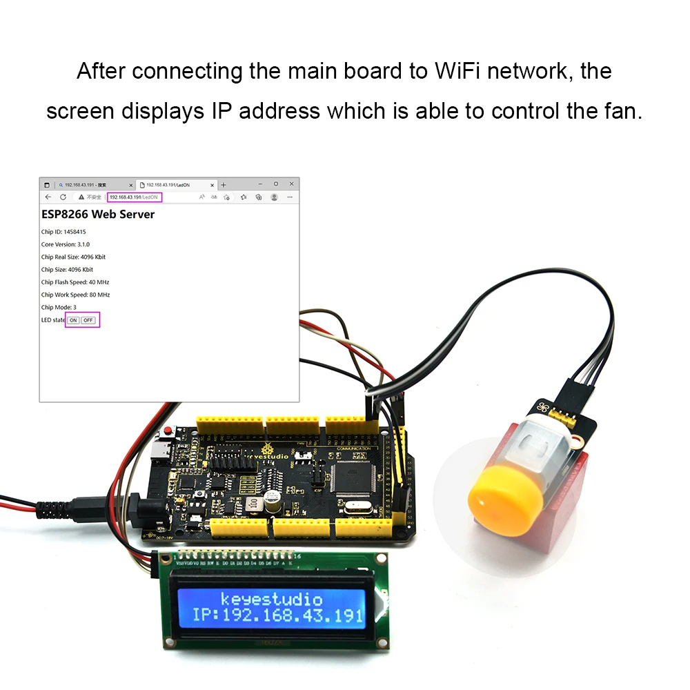 Keyestudio 2560MEGA WiFi /Plus/ Pro / Development Board+USB Cable Compatible for Arduino MEGA2560 R3 Microcontroller Boards