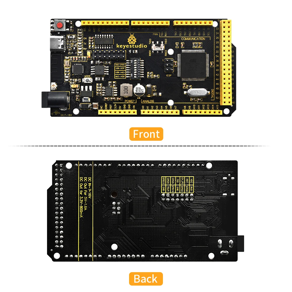 Keyestudio 2560MEGA WiFi /Plus/ Pro / Development Board+USB Cable Compatible for Arduino MEGA2560 R3 Microcontroller Boards