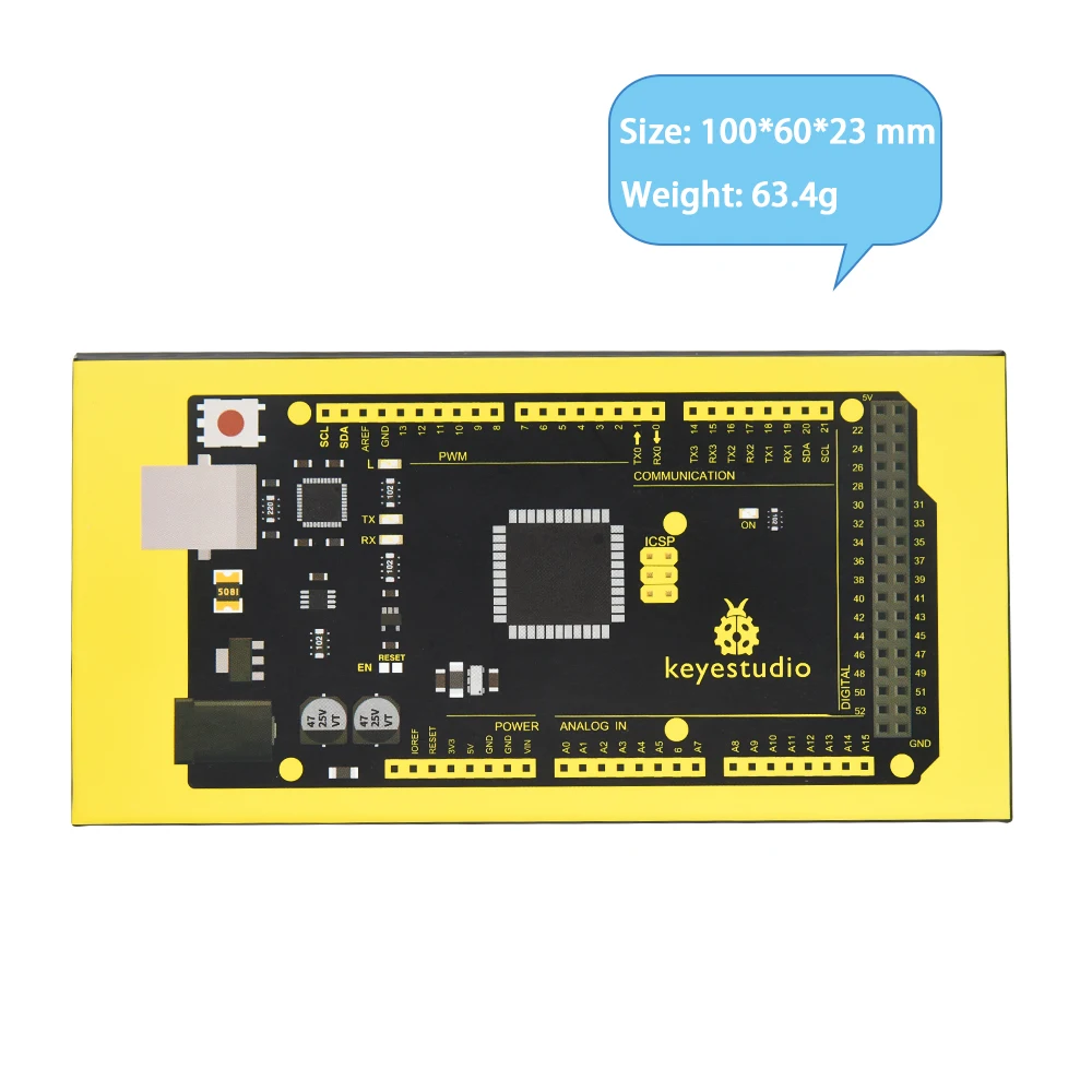 Keyestudio 2560MEGA WiFi /Plus/ Pro / Development Board+USB Cable Compatible for Arduino MEGA2560 R3 Microcontroller Boards