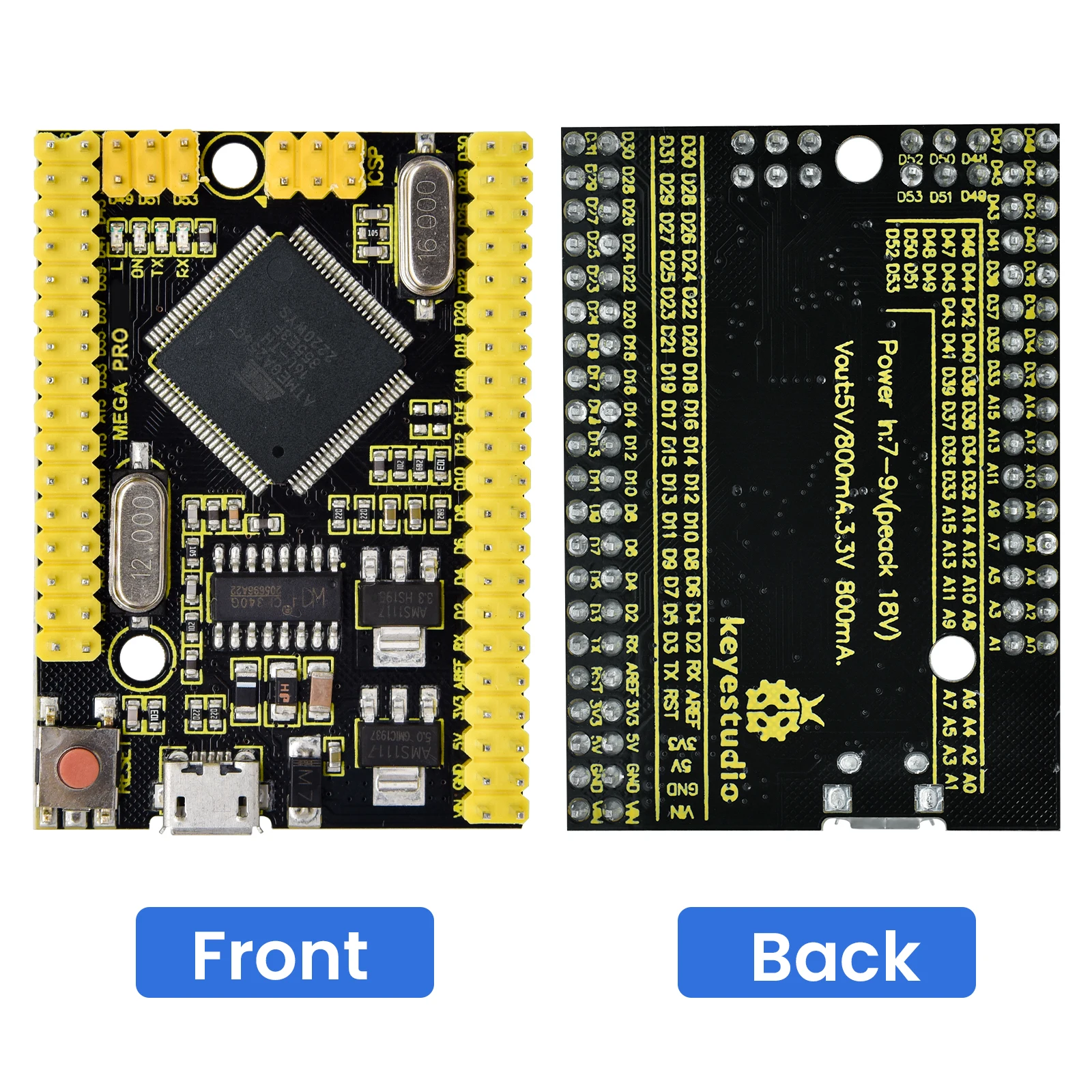 Keyestudio 2560MEGA WiFi /Plus/ Pro / Development Board+USB Cable Compatible for Arduino MEGA2560 R3 Microcontroller Boards