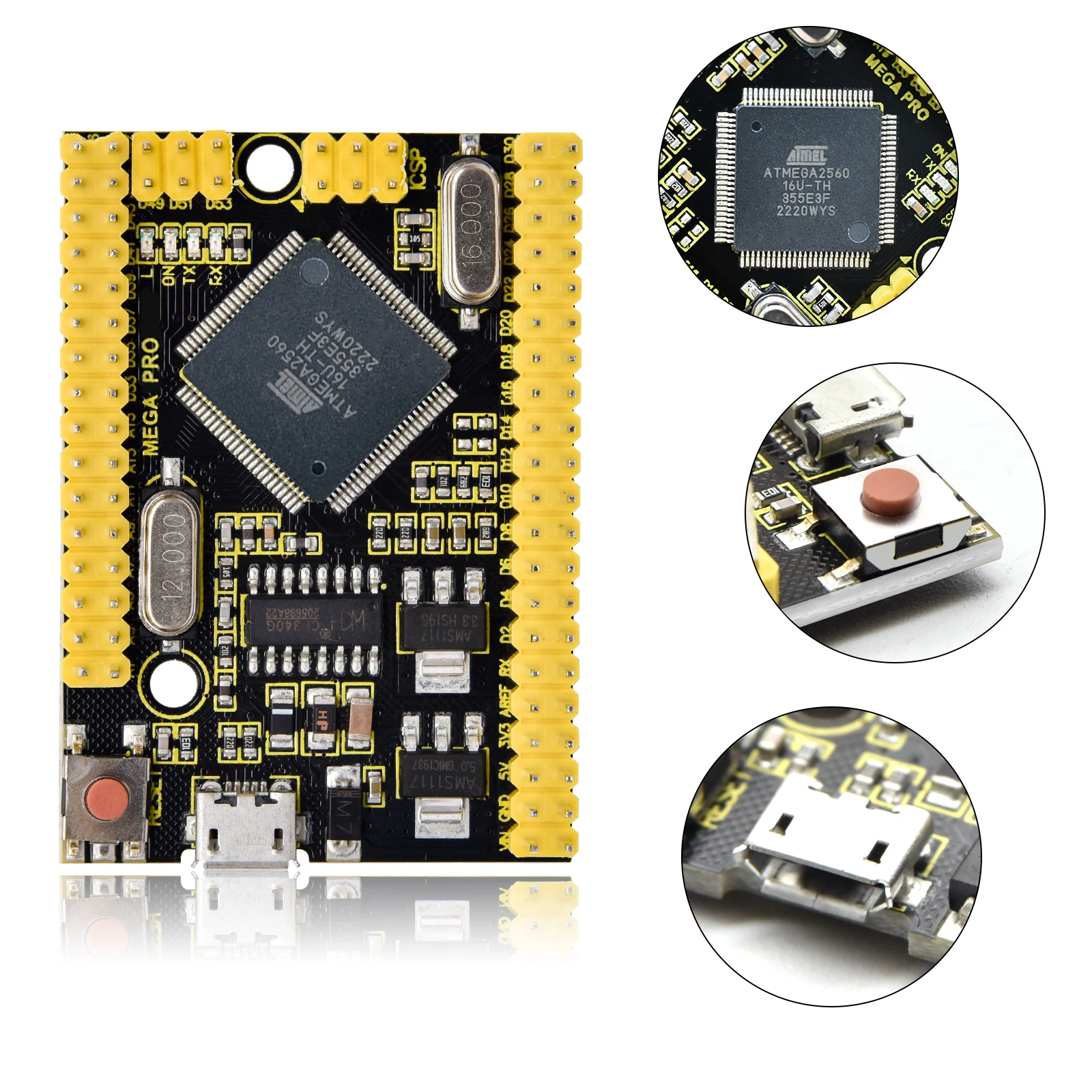 Keyestudio 2560MEGA WiFi /Plus/ Pro / Development Board+USB Cable Compatible for Arduino MEGA2560 R3 Microcontroller Boards