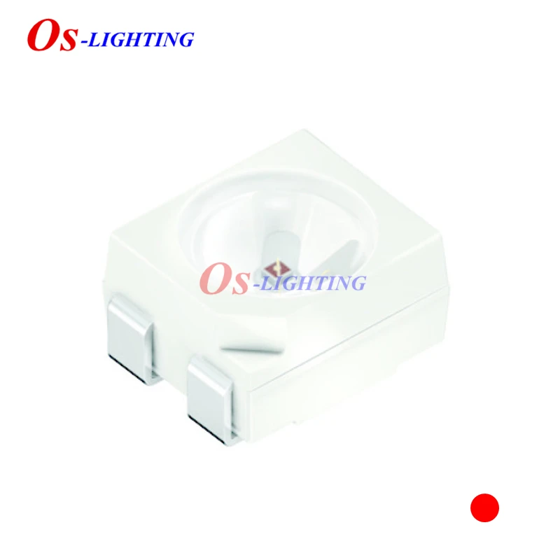 100PCS LR E6SF LRE6SF 3528 RED LED PLCC-4 COMMON CATHODE 2375MCD 2.05V 50mA 625-633nm original