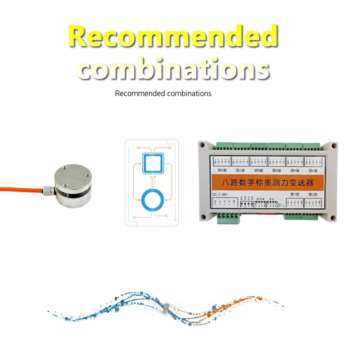 Dual Channel Digital Weighing Transmitter RS485 Modbus-RTU 1280Hz High Speed Load Cell Amplifier Module IP65 2. Transmitter