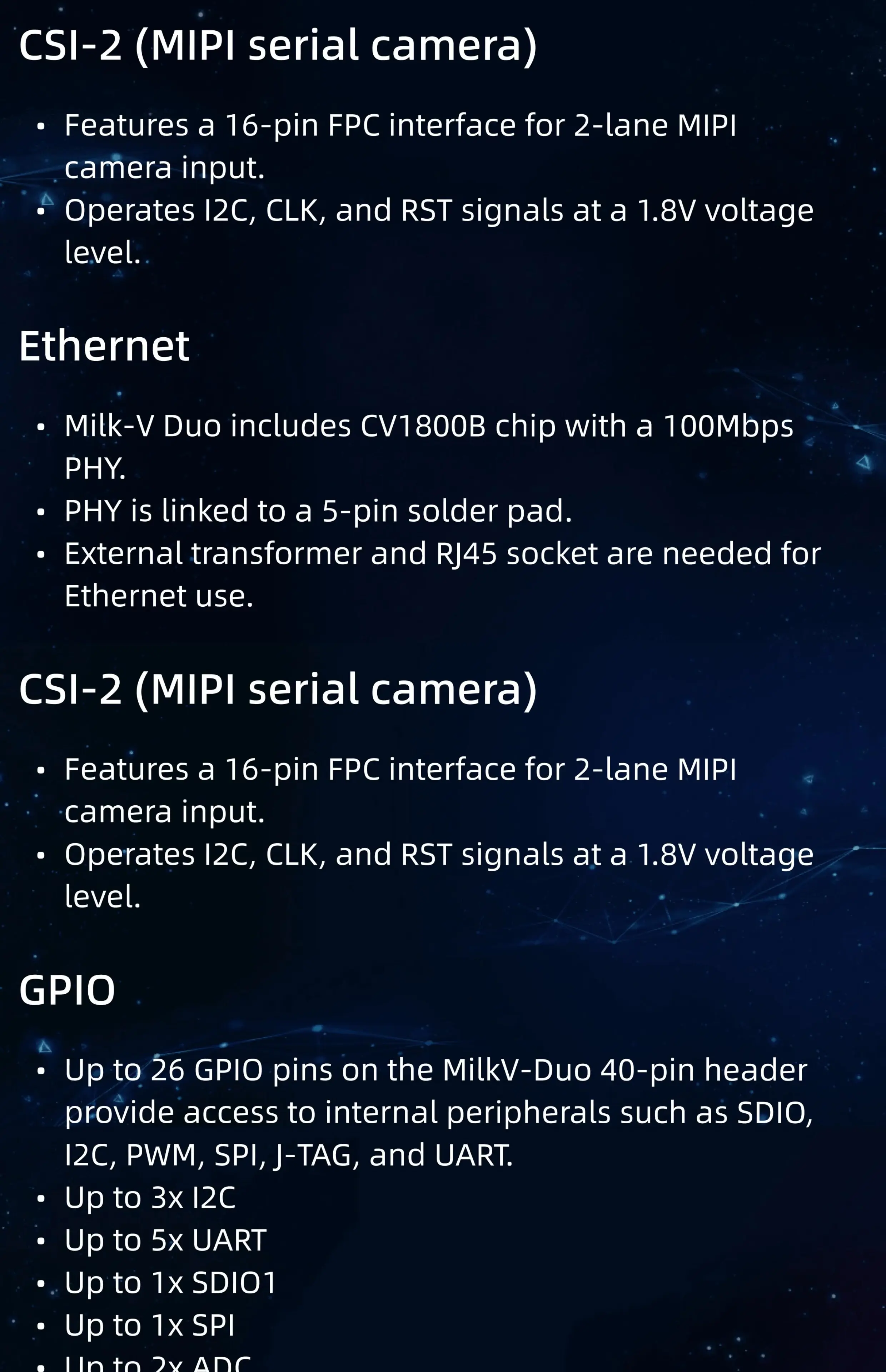 Milk-V Duo C906 Computing Board – RISC-V ARM A53, Linux + RTOS, Compatible with CV1800B SG20