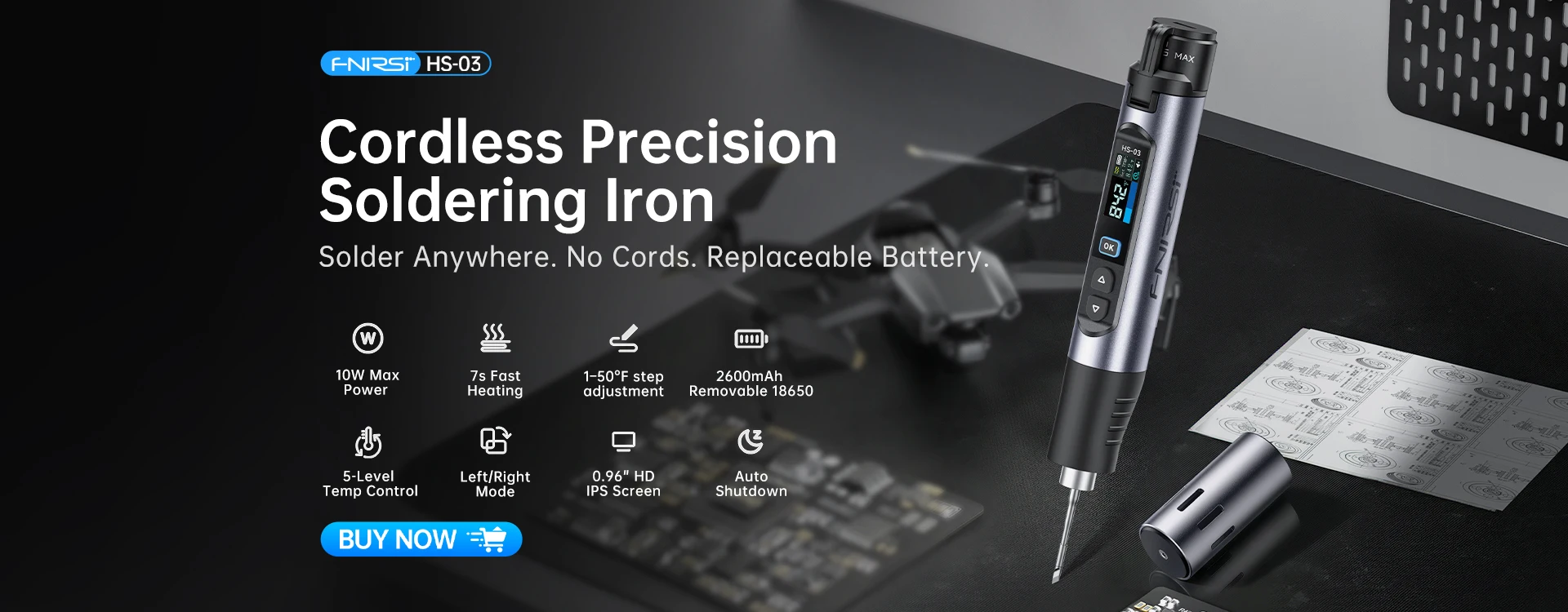 FNIRSI LC1020E High Precision Digital Bridge LCR ESR Tester Resistance Capacitance Inductance Electronic Component Measurement