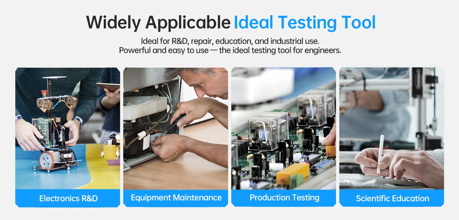 FNIRSI LC1020E High Precision Digital Bridge LCR ESR Tester Resistance Capacitance Inductance Electronic Component Measurement
