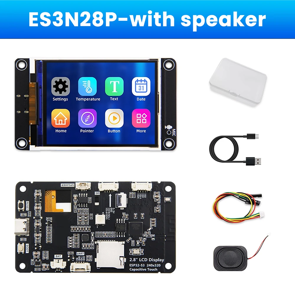ESP32-S3 Development Board Wifi Bluetooth Intelligent Display Screen 2.8-inch TFT Module Touch Screen Supports Xiaozhi Type C