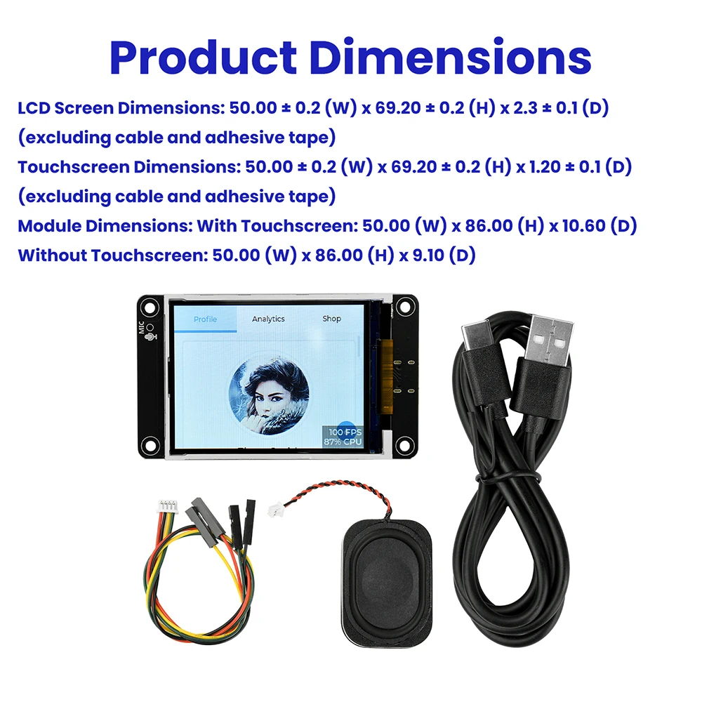 ESP32-S3 Development Board Wifi Bluetooth Intelligent Display Screen 2.8-inch TFT Module Touch Screen Supports Xiaozhi Type C