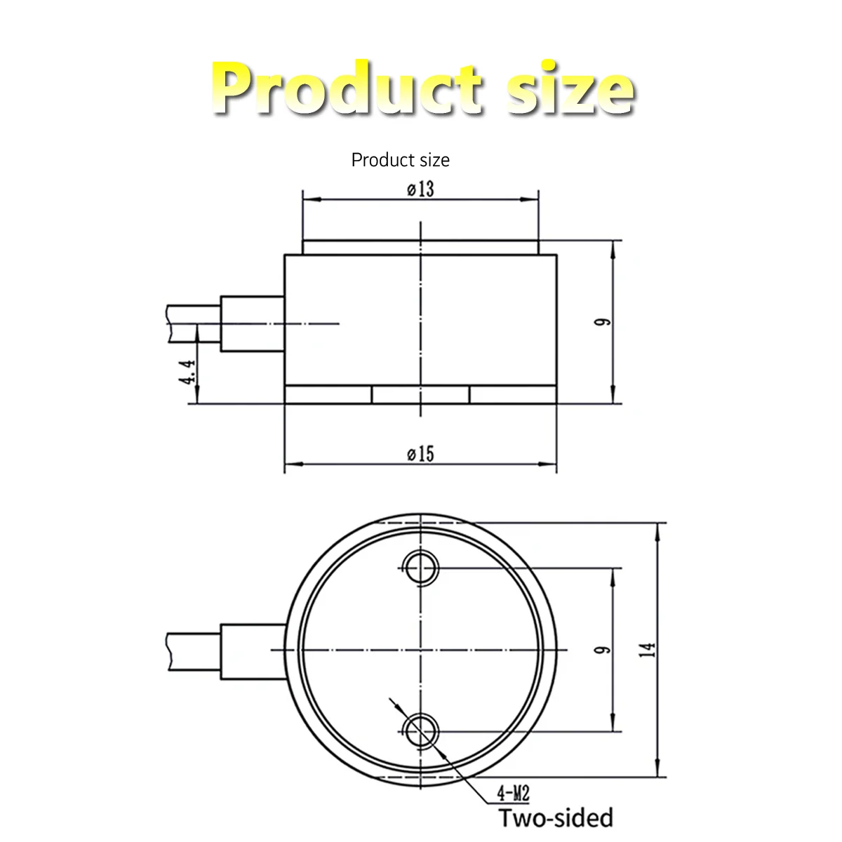 Mini Column Force Weighing Sensor Load Cell 5-10V 350Ω 5kg 10kg 20KG 2.0mV/V 350ohm Compression Weighing Sensor Press Force