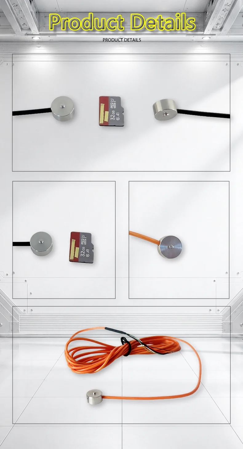 Micro Load Cell 5kg 10kg 20kg 30kg 50kg Miniature Compression Pressure Sensor Stainless Steel Force Transducer 10mm