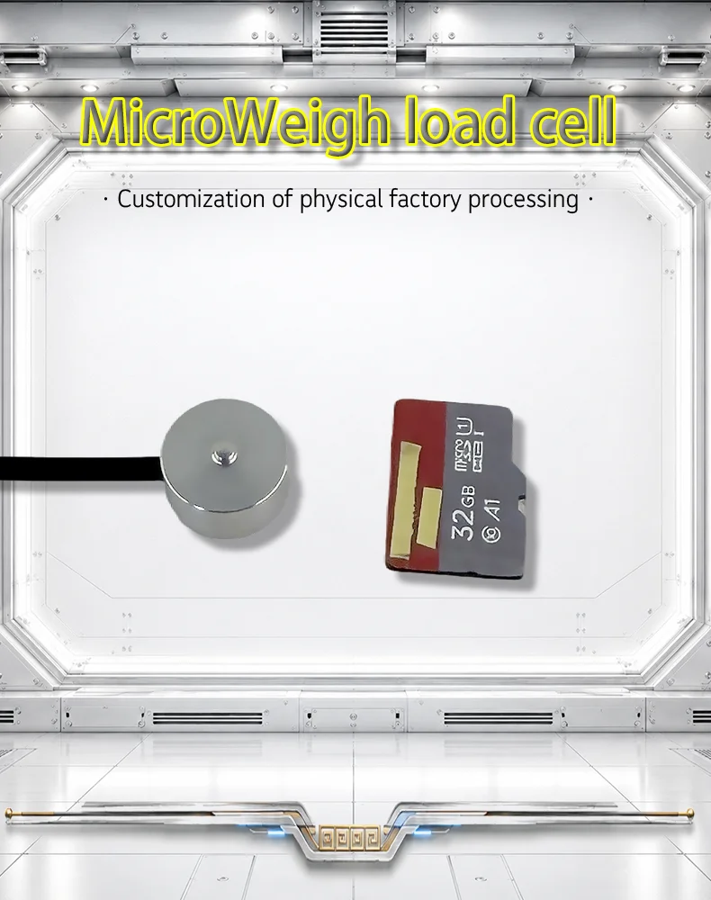 Micro Load Cell 5kg 10kg 20kg 30kg 50kg Miniature Compression Pressure Sensor Stainless Steel Force Transducer 10mm