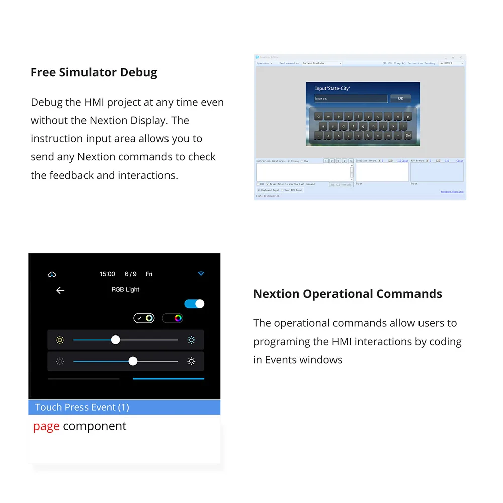 Nextion Enhanced NX4832K035 - Generic 3.5'' 480*320 Built-in RTC / Larger Flash Capacity / Faster MCU Clock HMI Touch Display