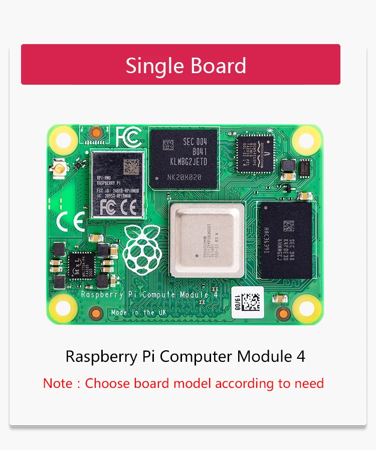 BoMaSRaspberry Pi CM4108000 CM4108008 CM4108016 CM4108032 CM4008000 CM4008008 CM4008016 CM4008032,Compute Module 4 EMMC WiFi,CM4