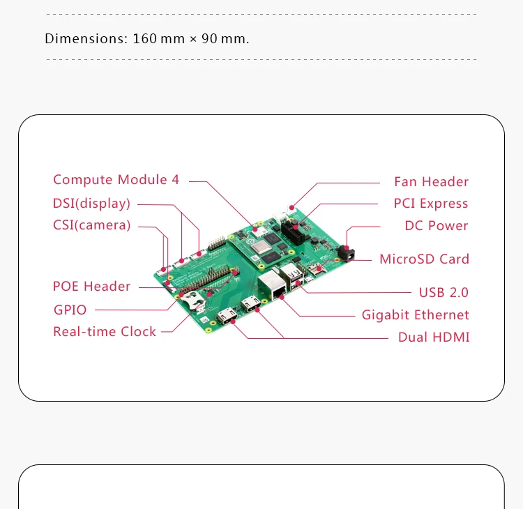 BoMaSRaspberry Pi CM4108000 CM4108008 CM4108016 CM4108032 CM4008000 CM4008008 CM4008016 CM4008032,Compute Module 4 EMMC WiFi,CM4