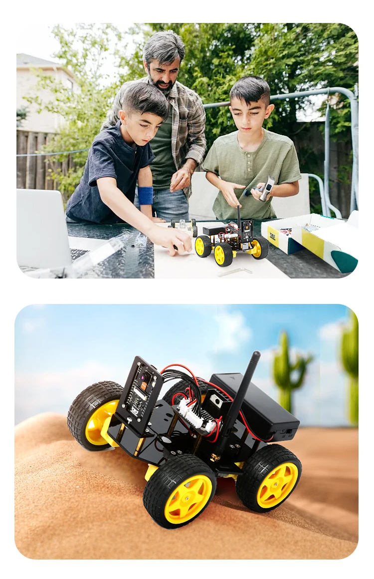 ESP32 Smart Robot Car Kit Remote Control Car for Arduino Programming Project STEM Education Science Coding Kit