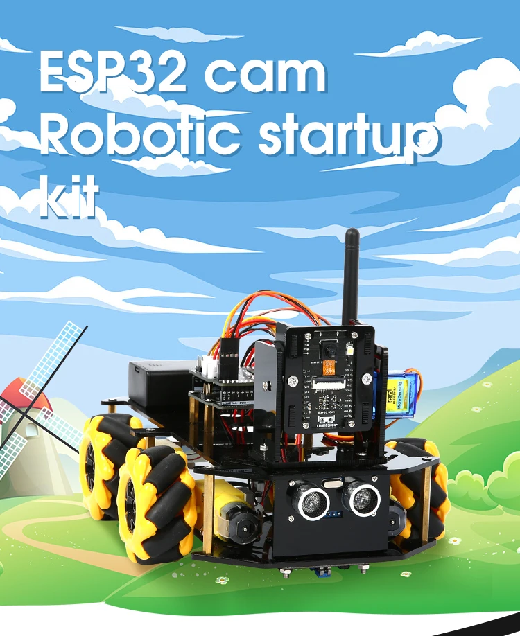 ESP32 Smart Robot Car Kit Remote Control Car for Arduino Programming Project STEM Education Science Coding Kit