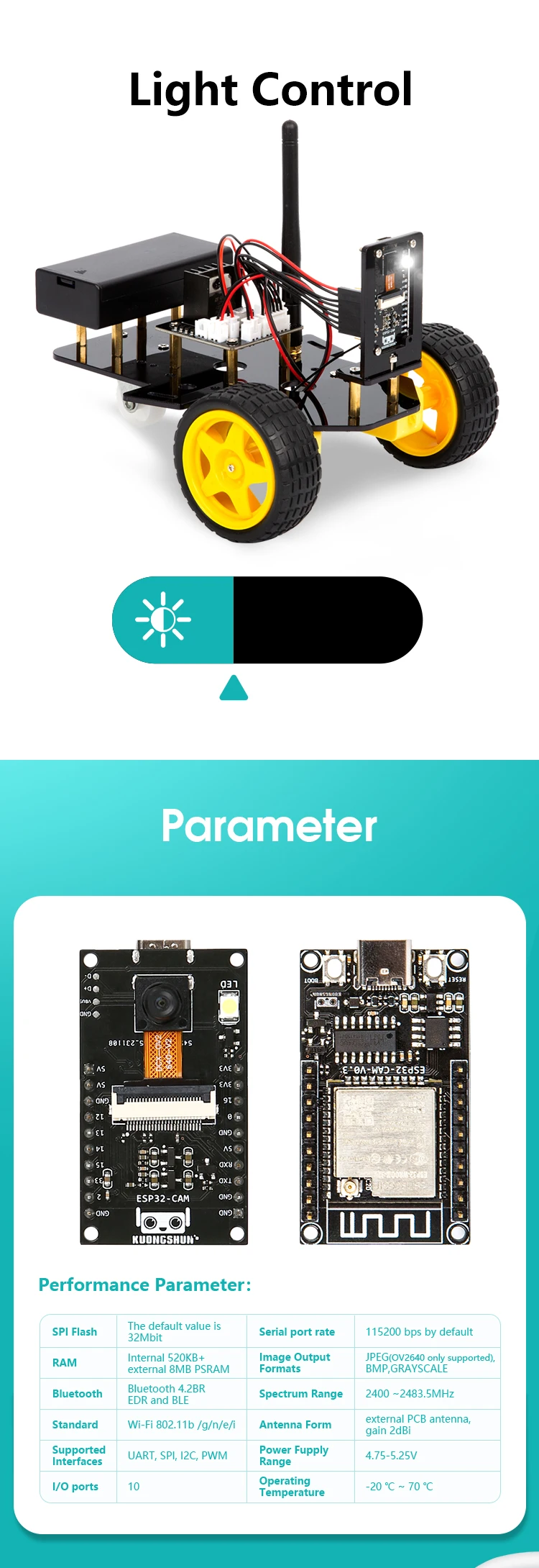 ESP32 Smart Robot Car Kit Remote Control Car for Arduino Programming Project STEM Education Science Coding Kit