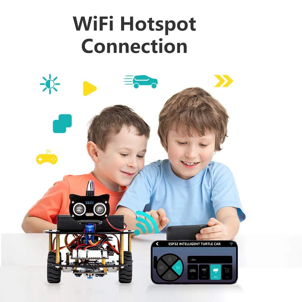 ESP32 Smart Robot Car Kit Remote Control Car for Arduino Programming Project STEM Education Science Coding Kit