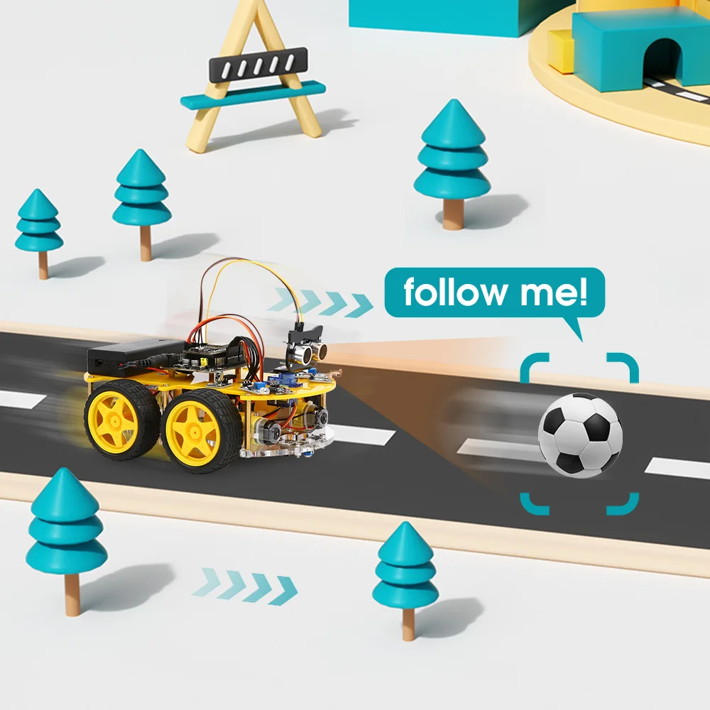ESP32 Smart Robot Car Kit Remote Control Car for Arduino Programming Project STEM Education Science Coding Kit