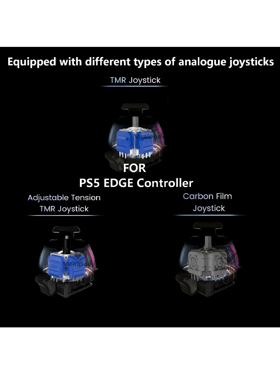 For PS5 Edge Controller Module includes TMR analog joystick for repair and replacement plug and play New OEM accessory