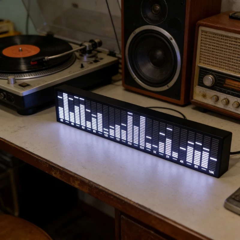 Voice-Activated Music Rhythm Light Car Ambient LED Sound Control Pickup Lamp